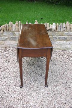 George III oak drop leaf pad foot table1.jpg